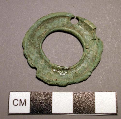 Pendant, disk-shaped