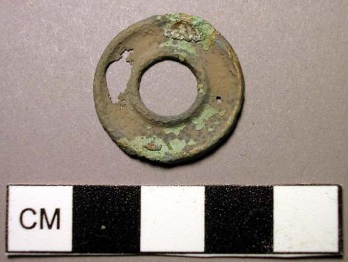 Pendant, disk-shaped