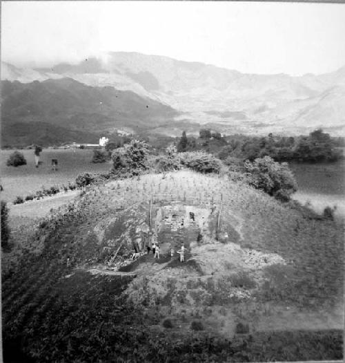 Looking East at Mound 3 from Mound 1