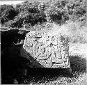 Sculpture in court of Pyramid of Niches