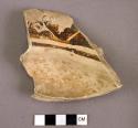 Pottery plate sherd