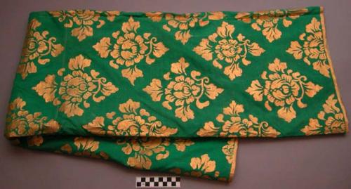 Cloth panel (identified in mrs. child's letter of 3-23-70 as a skirt)