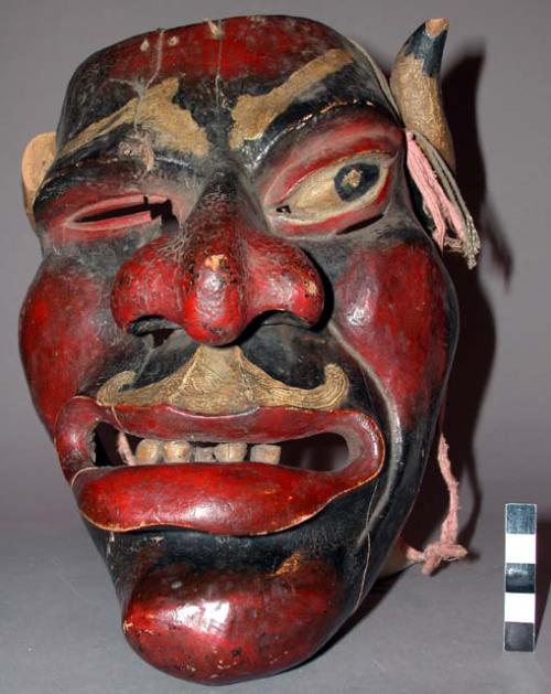 Painted wooden mask