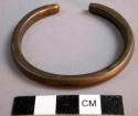 Girl's bracelet made locally from trade brass - plain