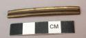Ornament, brass, rectangular with ridge on one side
