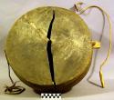 Lama drum with long handle and drum stick