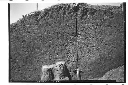 Close-up of fill in south penetrating trench