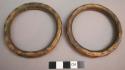 Brass bracelets (pair)