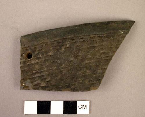 Corrugated sherd-perforated