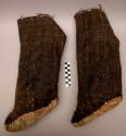 Pair of man's skin boots