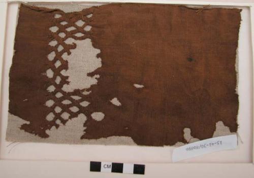 Tunic fragment open plainweave