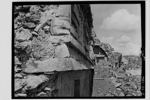 Snouts of center mask. Structure I; West wing; Room 30