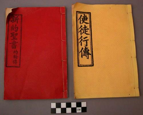 Books, gospels, in chinese type