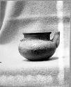 White ware effigy spouted jar, Sac. phase. Dia. orif. 10.1, Ht. 10.2 cms