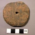 Wooden spindle whorl