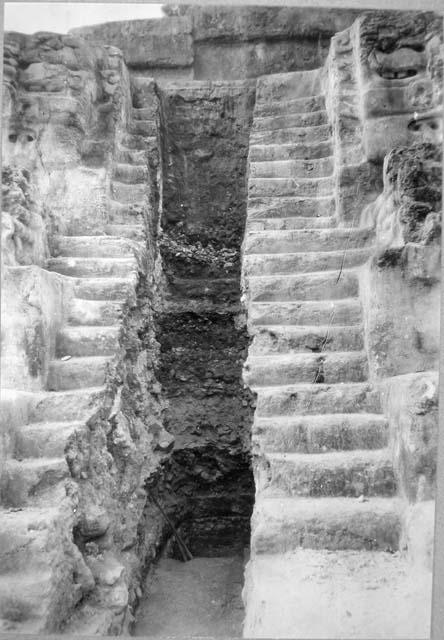 Trench into North side E-VII sub, looking south