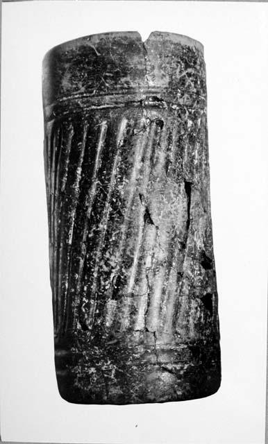 Ceramic vase, incised