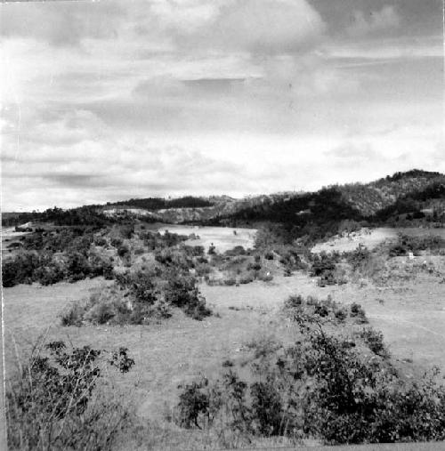 Small mound west of Plazas IX, X, looking W