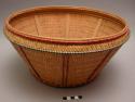 Basket such as are in common use to hold weavings or fruits