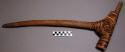 Ax for chopping trees; used for injuring women. wooden handle, 19.5" 1. Bamboo-w