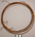 Braided bamboo bands (3) worn by men around the waist, used to fasten grass skir