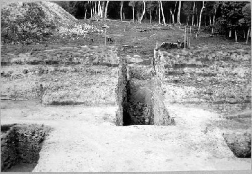 A-V: looking East from Construction C down main EW trench thru Construction U