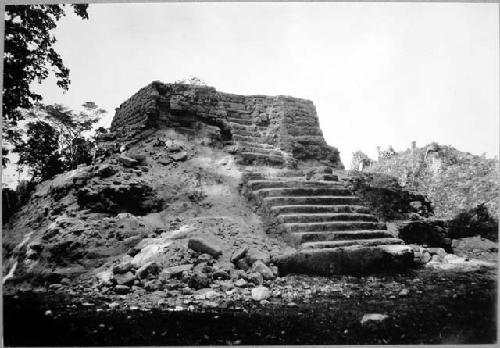 South stairway and top platform of A-I, Period d