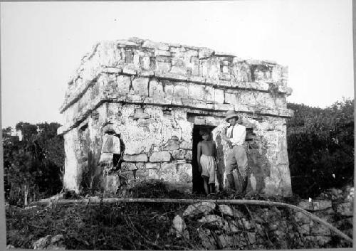 Northwest wall temple from West Str. 55