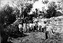 Group in front of gate in south wall inner enclosure