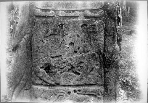 Stela D, West side