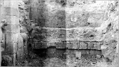 Structure 1, middle doorway excavated