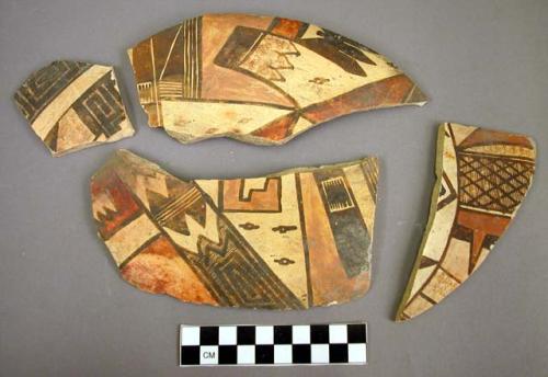 Restorable sikyatki polychrome potsherd