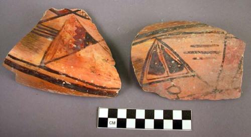 Part of san bernardino polychrome pottery jar