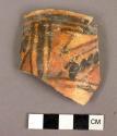 Restorable San Bernardino polychrome potsherd