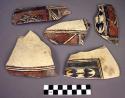 Restorable polychrome jar potsherd