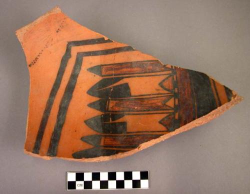 Restorable San Bernardino polychrome pottery vessel