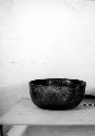 Ceramic bowl, dark