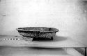 Ceramic tripod bowl, broken, flaring rim