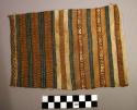 Textile, warp-striped fragment