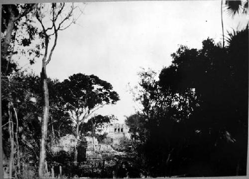 Castillo from terrace of Temple 18