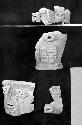 Sherds from Aguada Grande Incensario Ware except lower right.