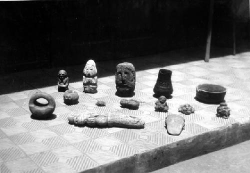 Objects of pottery & stone