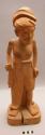 Carved wooden statuette of a goesti (high caste man) in every day dress