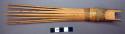 Bamboo comb--small amount of incised decoration; aboriginal native type