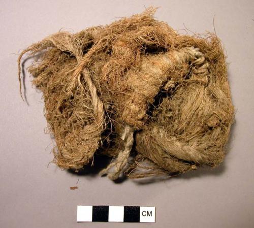 Bundle of yucca fibre