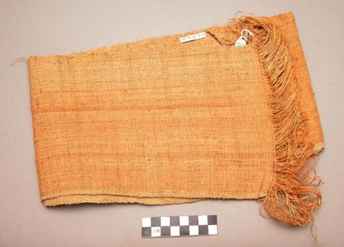 Man's loin cloth of woven bark fiber