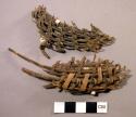Open weave basket fragment