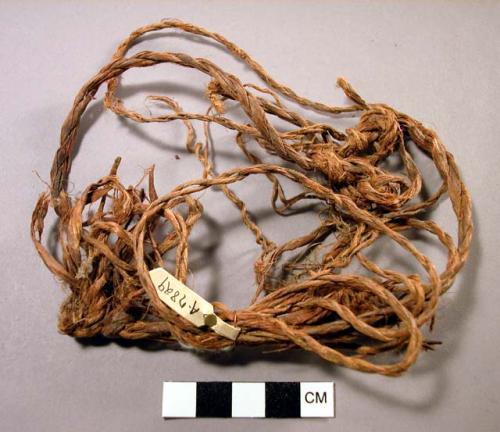 Cedar bark rope