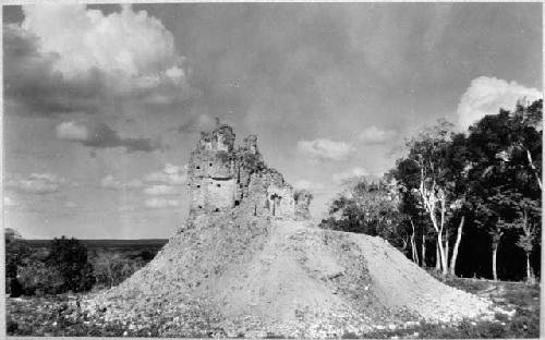 West end after excavation - A-XVIII