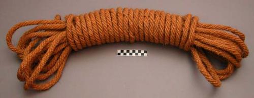 Rope of cocoanut fibre